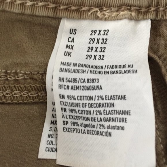 ❤️4/$20 AMERICAN EAGLE tan jeans size 29 - Picture 8 of 8